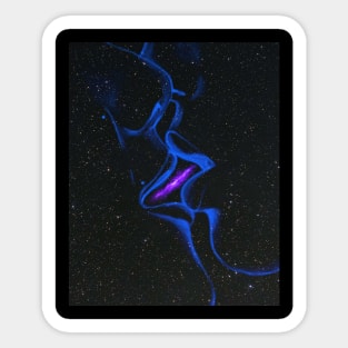 Kiss of Galaxies Sticker